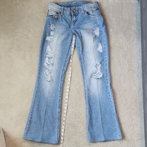 Distressed Light Blue Women's Jeans
